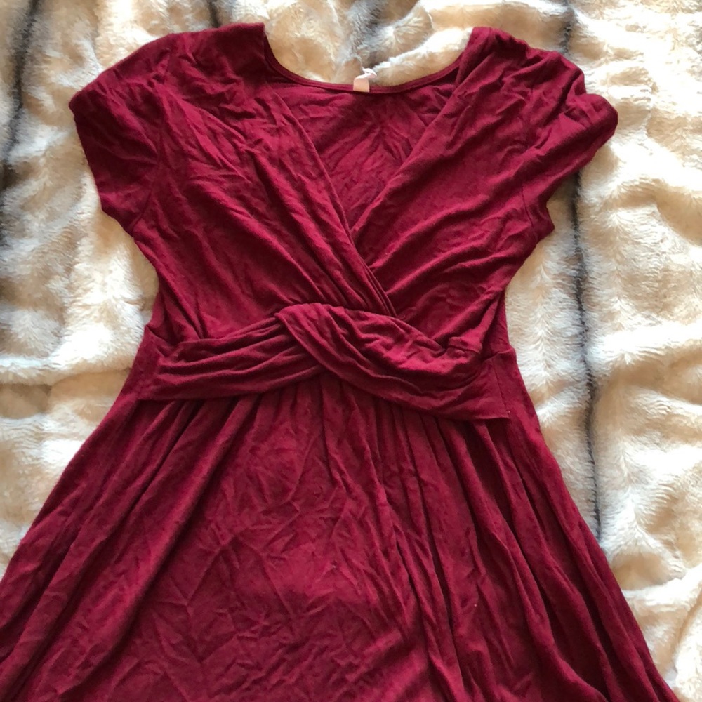 Red PinkBlush maternity/nursing top